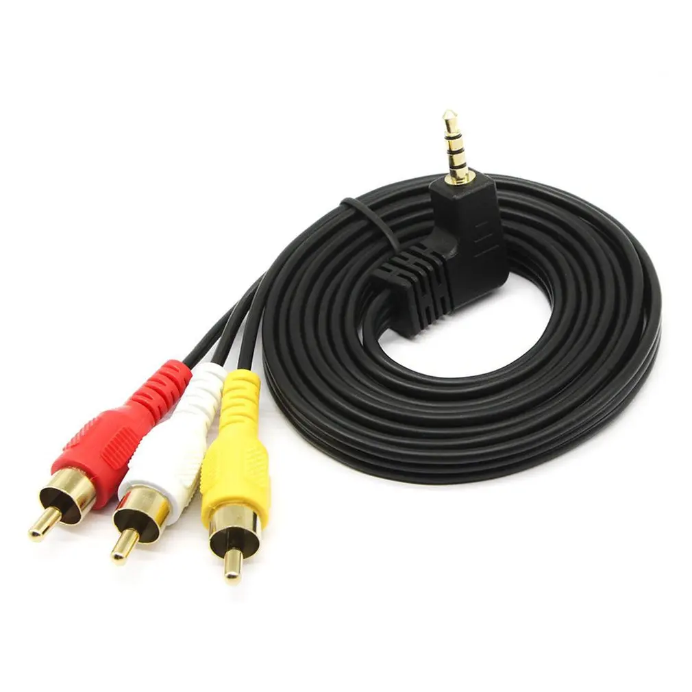 3 5 мм Мини AV до RCA Мужской адаптер аудио видео кабель видеокамеры 6 футов ПВХ