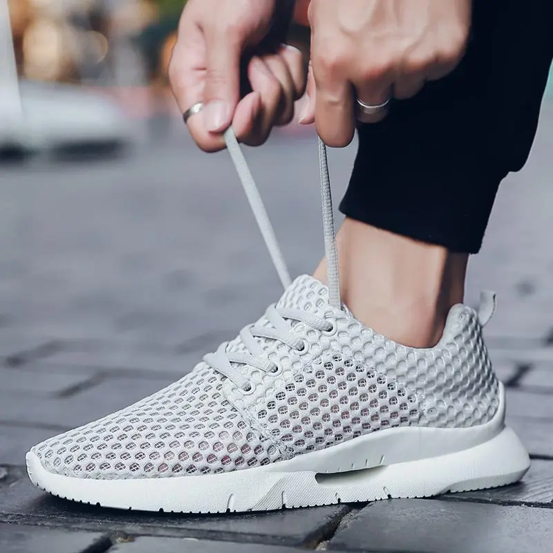 Кроссовки мужские легкие дышащие повседневная обувь для пар большие размеры |