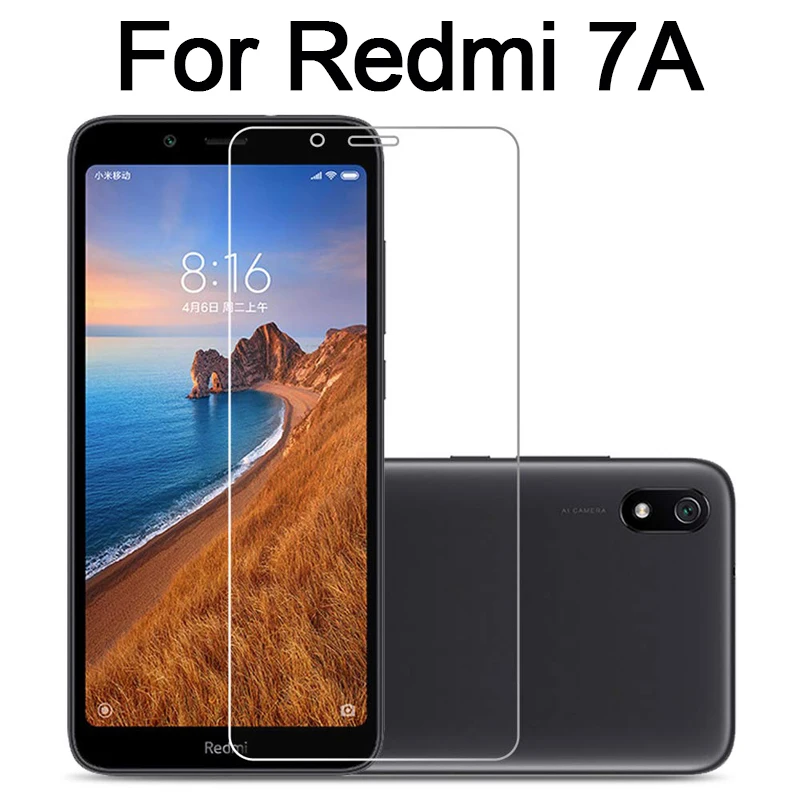 

2Pcs For Xaomi Redmi 7a 6 a a7 Tempered Glass on redmi7 6 screen protector for xiomi redmi 6 a 7a protective glass film