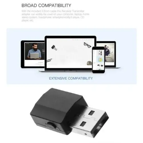 Bluetooth 5 0 адаптер аудио приемник передатчик мини стерео Studyset AUX RCA USB 3 мм разъем для