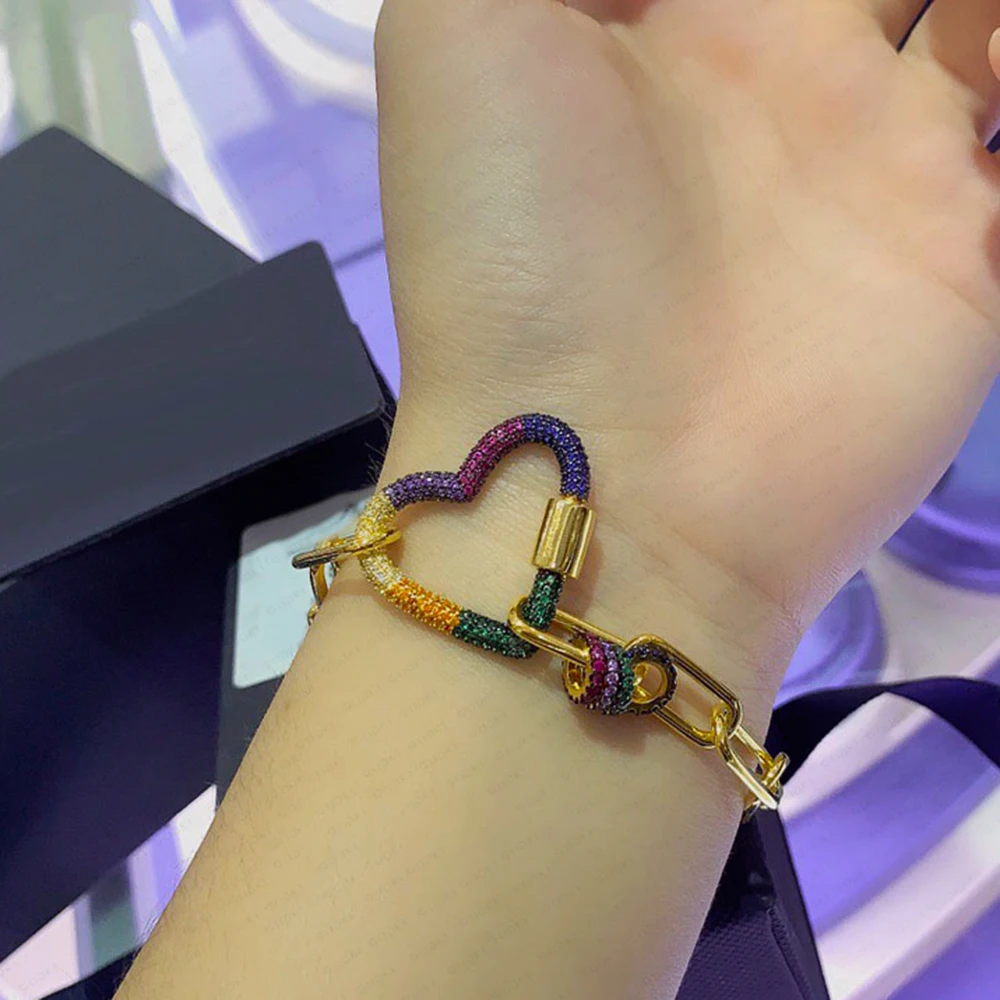Женский браслет GODKI с многоцветными камнями и кубическим цирконием|Браслеты| |