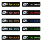 Галийский флаг, Галисия, 10x2,5 см, вышивка с именем под заказ, значок в виде строчек, нашивки с термоклеевым покрытием