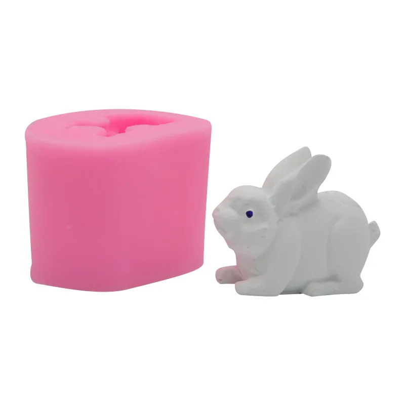 

3D Small Number Rabbit Shape Silicone Mold Baking Cake Decoration 17-188