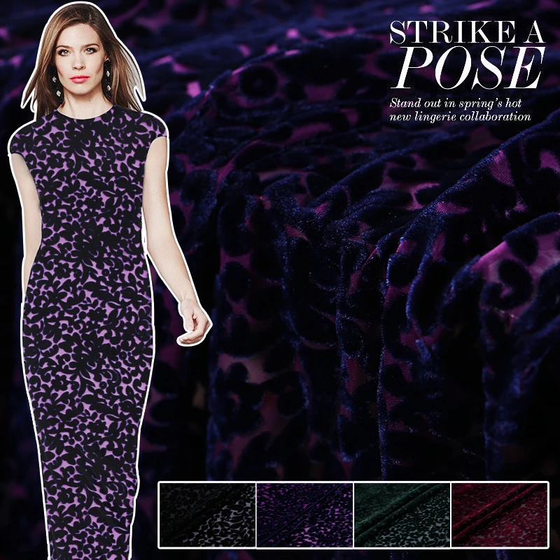 

Rayon Burnt-out Velvet Mulberry Silk Fabric Feels Soft Drape Breathable Silk Scarf Skirt Shawl Dress Cloth Fabrics Sewing