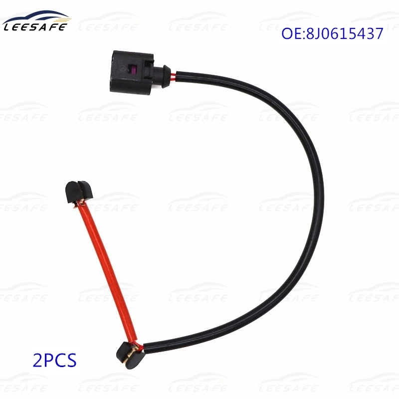 2 шт. датчик износа передней тормозной колодки 8J0615437 для AUDI TT 8J3 8J9 5 RS Quattro SEAT LEON ST 5F8 0