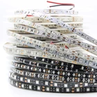 УФ светодиодная ленсветильник DC 5050 3528 SMD 60 светодиодовм 120 светодиодовм водонепроницаемая лента фиолетовая Гибкая ультрафиолетовая лента для диджея флуоресцентная