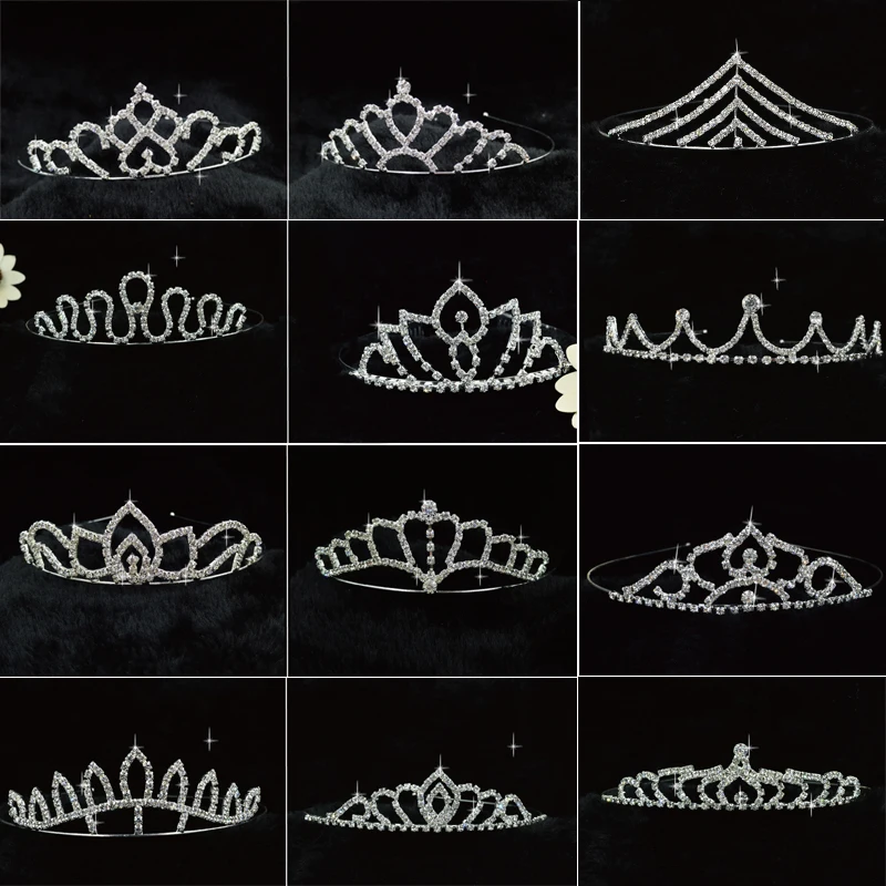 Роскошная Хрустальная корона из страз повязка на голову Принцесса Тиара девушки