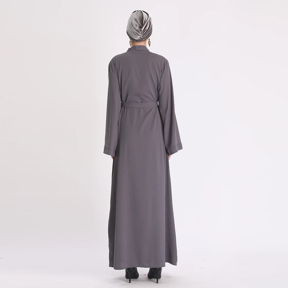 Рамадан ИД Мубарак открытые шифон Абая мусульманских кимоно кардиган платье