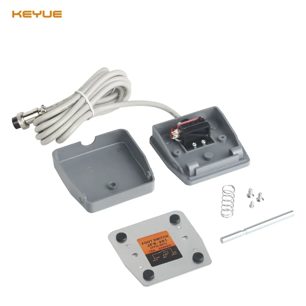 KEYUE ножной Педальный переключатель сварочный аппарат TIG с 2-контактным штекером и