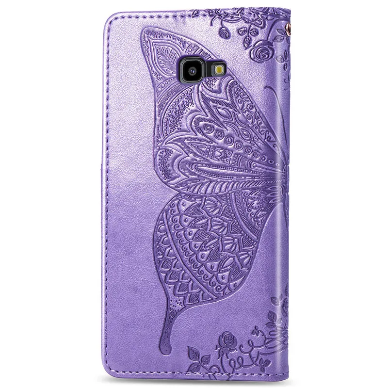 Кожаный чехол с бабочкой бумажник (полиуретан) С Откидывающейся Крышкой и