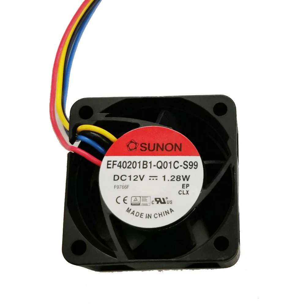 Новый EF40201B1 Q01C S99 DC12V 1 28 Вт 40x40x20 мм 4 линии Вентилятор охлаждения компьютера|Кулеры