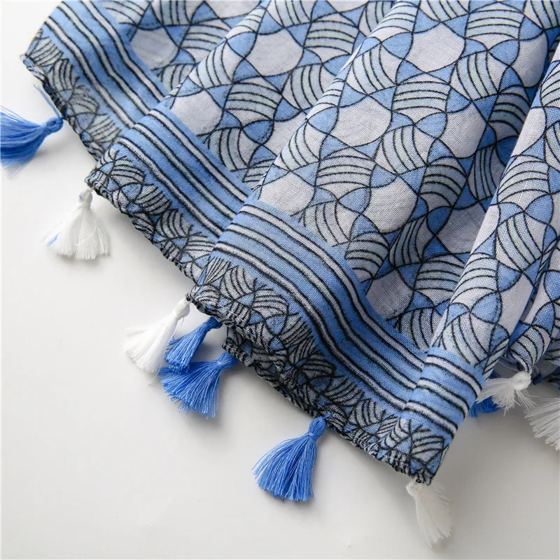 

Fashion Hijab Scarf Women Linen Viscose Shawls and Wraps Soft Foulard Female Echarpe Designer Headkerchief