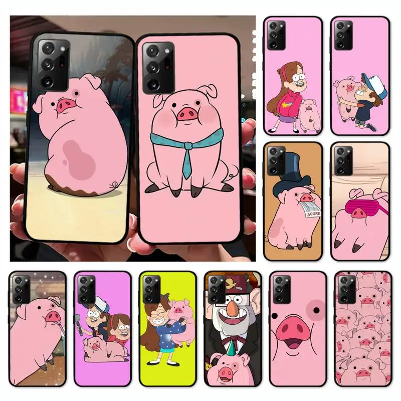 

Cartoon Pig Phone Case for Samsung Note 20 Ultra 10 pro lite plus 9 8 5 4 3 M 30s 11 51 31 31s 20 A7