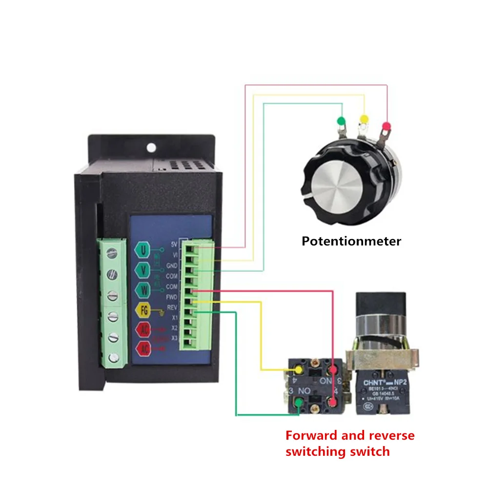 Небольшой простой инвертор трехфазный двигатель скоростной преобразователь