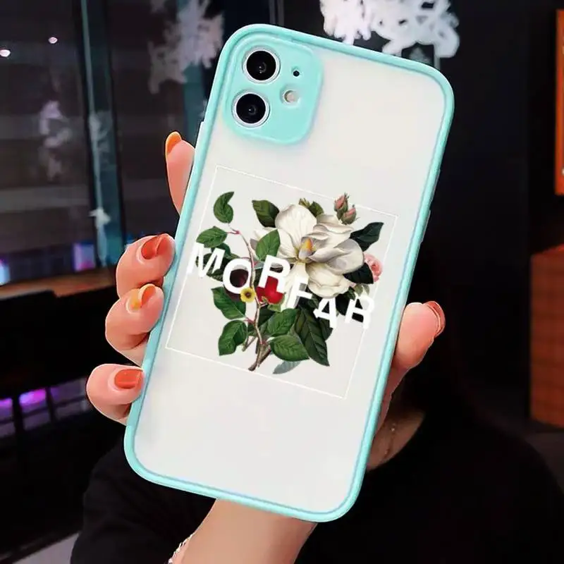 

Flower rose daisy sunflower love sweety Phone Cases Matte Transparent for iPhone 7 8 11 12 s mini pro X XS XR MAX Plus cover
