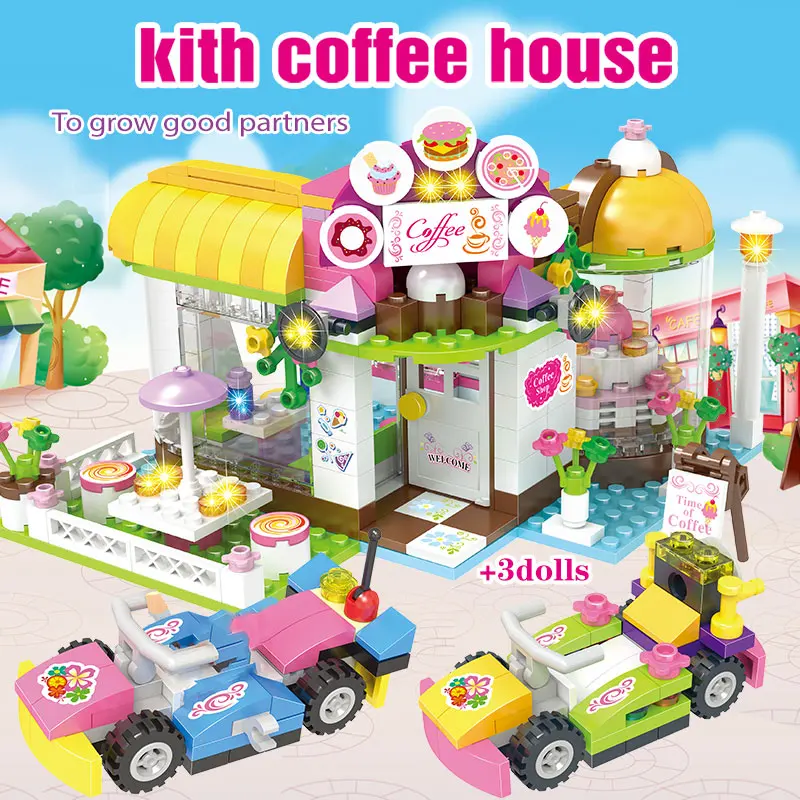 City Kith Coffee House модель строительные блоки Друзья фигуры автомобиль 534 шт. кирпичи