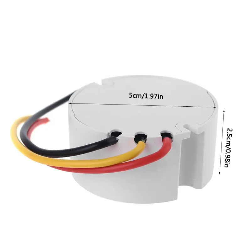 

AC85-250V Round Self-powered Wireless Receiver Module with Remote Control Switch for Light Lamp TV 433MHz Frequency