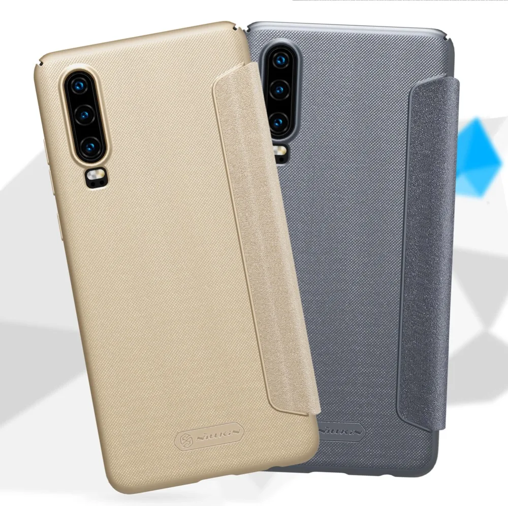 Для huawei P20 P20 Lite P30 Pro p30 Lite P30 чехол NILLKIN Sparkle Series пластиковый PU роскошный Флип кожаный чехол