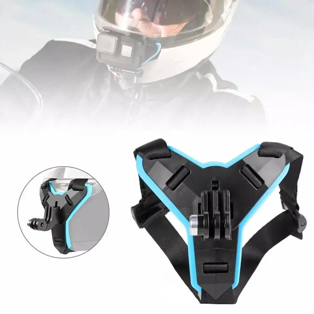 

80% Hot Sales!!! Motorcycle Helmet Chin Mount Holder Detachable Bracket Protective Stand with Fixing Strap for Sports Camera Mob