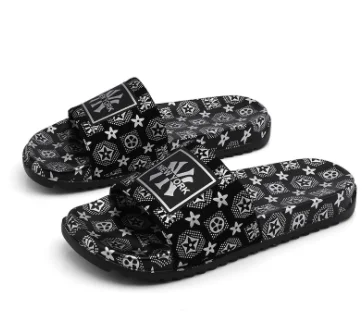 

Men's Cool Solid Comfortable Slippers Outdoor Fashionable Beach Sandals Summer Outdoor Simple One-line Vacation Slippers