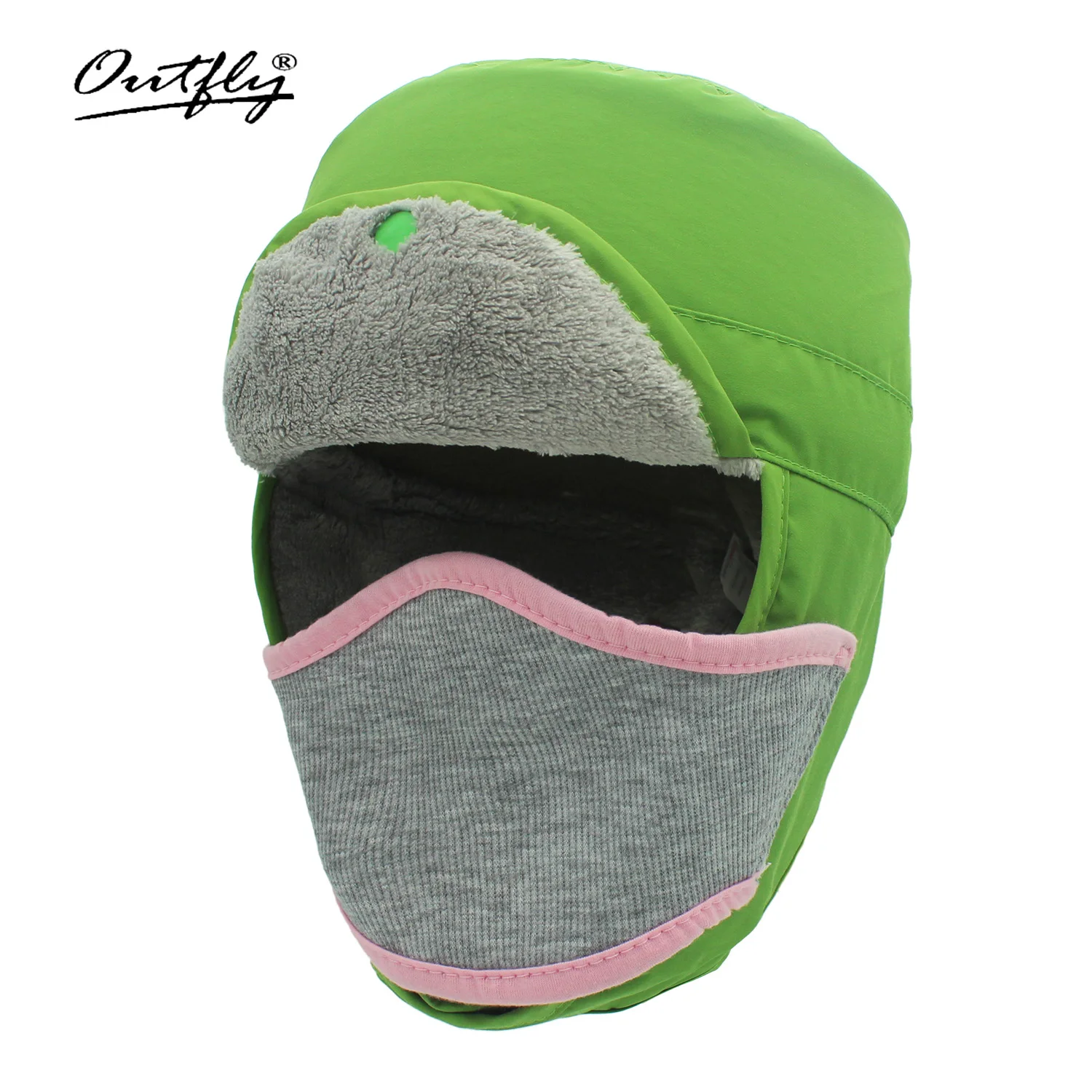 

Winter Warm Bomber Hat Outdoor Ear Protection Cold Riding Cap Cavalry Catcher Solid Color Cotton Lei Feng Hat
