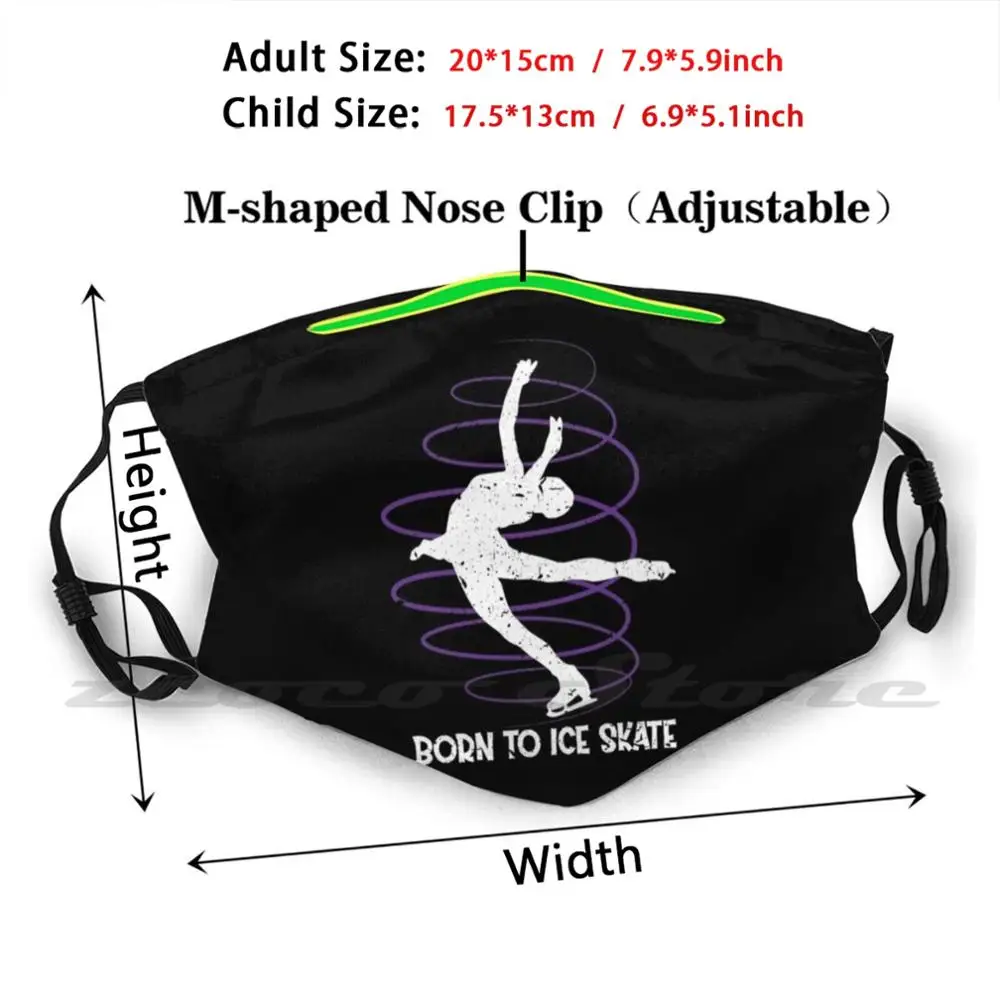 Маска для фигурного катания на коньках Сделай Сам моющийся фильтр Pm2.5 рот тренд