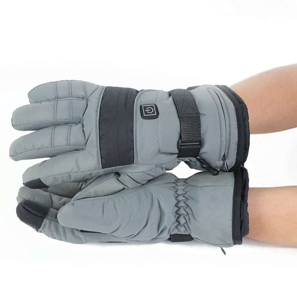 

3.7V 1300 mAh Electric Heating Snowmobile Snowboard Ski Gloves Snow Mittens Windproof Waterproof Men Women Skiing Gloves