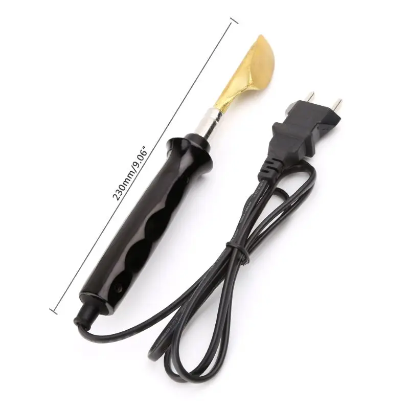 

Electric Soldering Iron With Plastic Handle Flat Tip For Car Bumper Repair U4LB