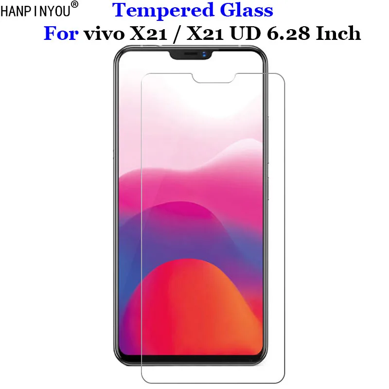 ДЛЯ vivo X21 закаленное стекло 9H 2.5D Премиум Защитная пленка для X21UD 6 28&quot|Защитные