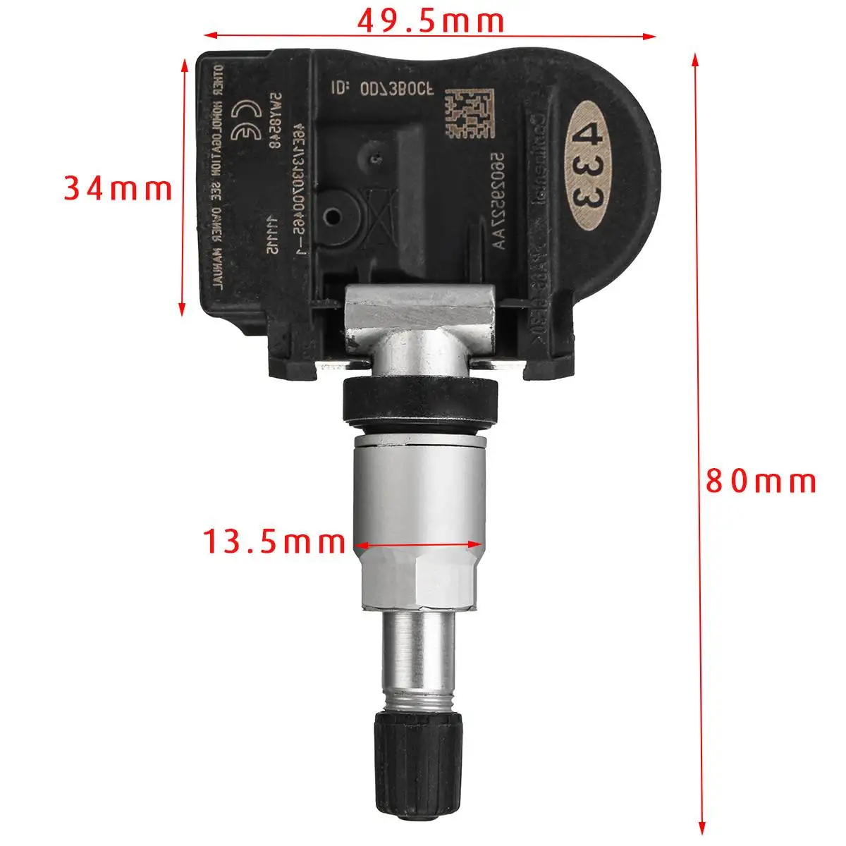 

56029527AA Tire Pressure Monitoring System Sensor Tire Pressure Sensor 433MHz For Chrysler 200 300 for Dodge 68078768AA