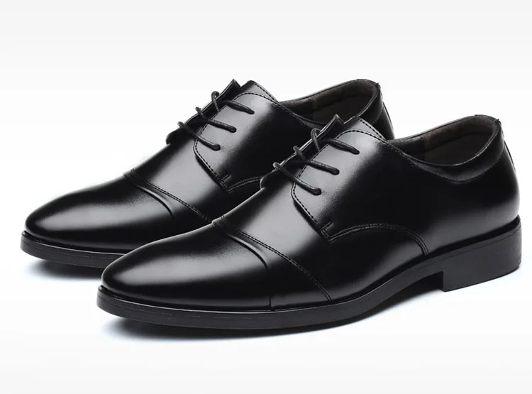 

Fashion New Leather Formal Business Shoes Men Dress Office Shoes Classic Elegant Male Footwear Business Flats Men Shoes