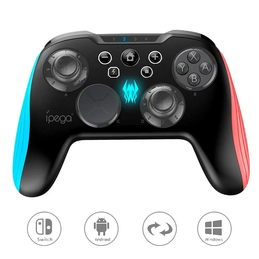 

Wireless Bluetooth Game Controller Pro Joystick Gamepad 3D Changeable Key Backlight TURBO for Nintend Switch Console/PC/Android