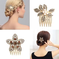 vintage butterfly bridesmaid headdress bridal hair comb clip hairpin flower bridal head piece for women girls hair accessories