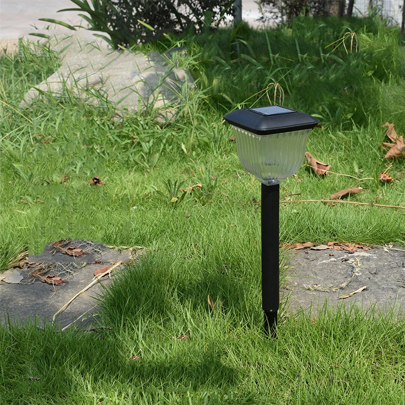 

Solar Light ABS Plastic Lawn Lamp Square Circle Outdoor Waterproof Garden Garden Park Path Corridor Lawn Decorative 1/2 Pcs