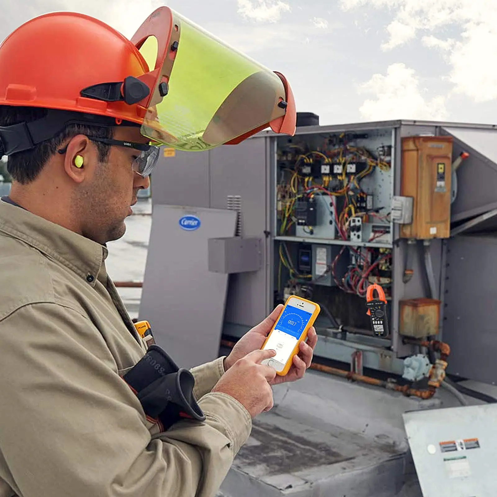 BT-7200APP Цифровой мультиметр-зажим TRMS 6000 отсчетов для переменного/постоянного тока