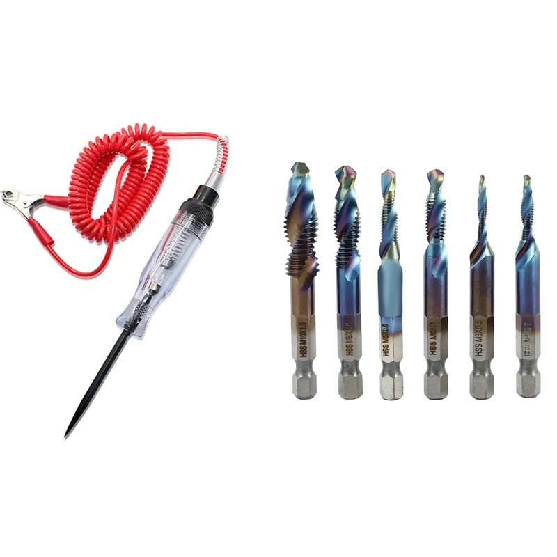 

6 шт., шестигранное устройство для измерения напряжения, 6 в, 12 В, 24 В постоянного тока