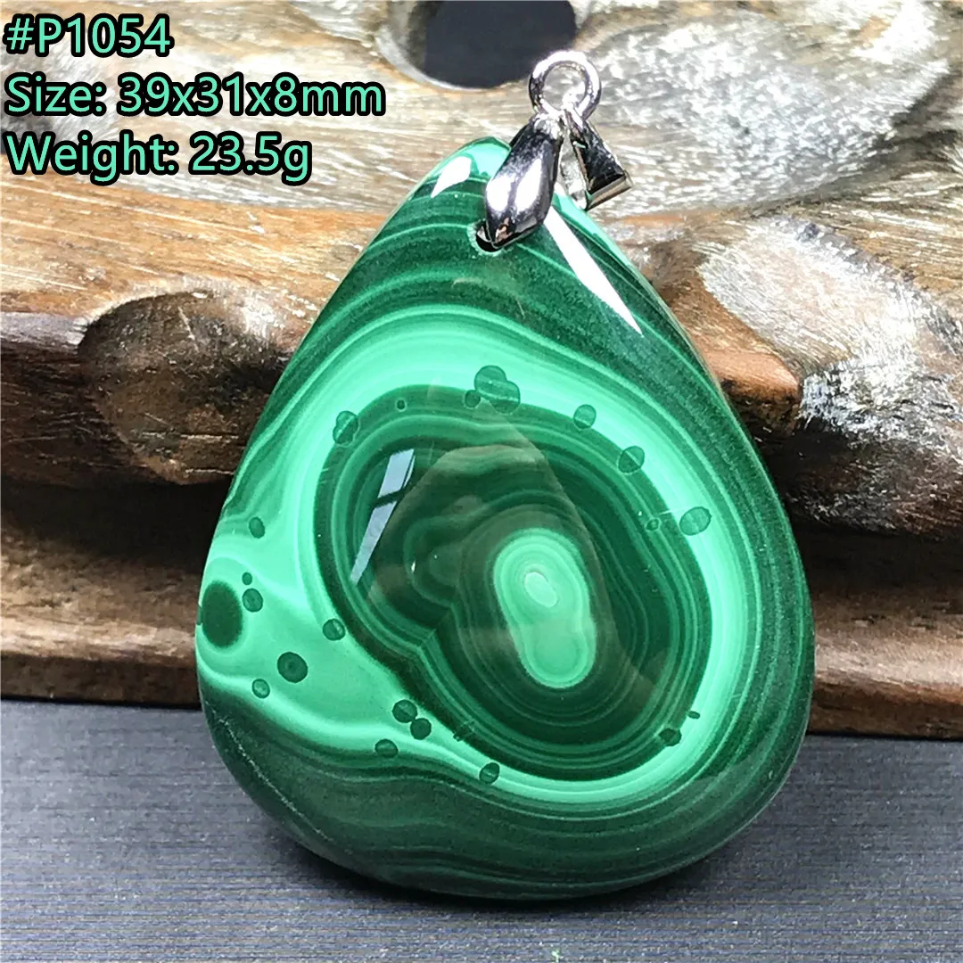 

Natural Green Malachite Chrysocolla Crystal Pendant Jewelry For Women Men Healing Gift Silver 39x31x8mm Beads Gemstone AAAAA