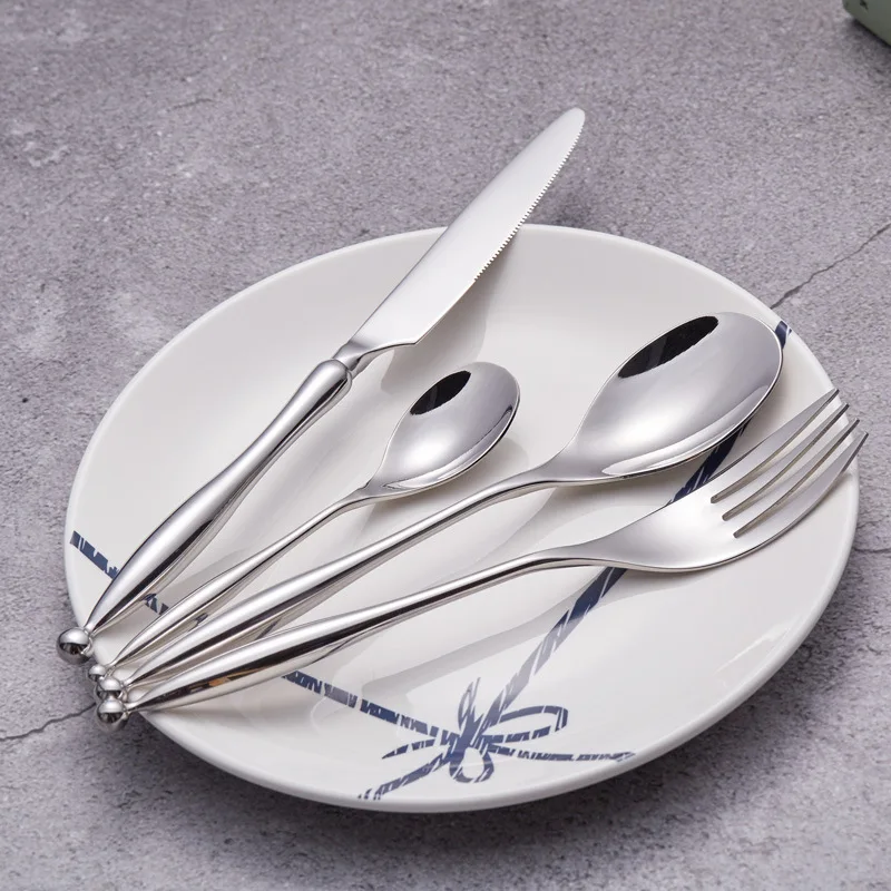 Набор столовых приборов из нержавеющей стали 24 предмета|Столовые сервизы| |