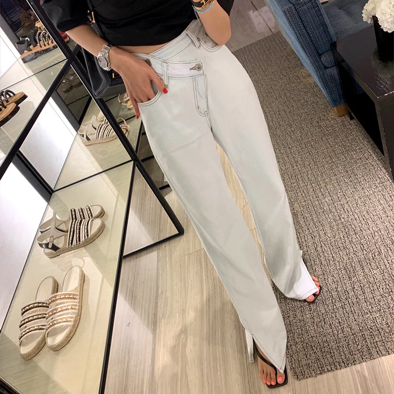 

Baggy Jeans Womens High Waist Pants 90s Style Korean Trendy Streetwear Casual 2021 New Fashion Denim Ladies Trousers Female