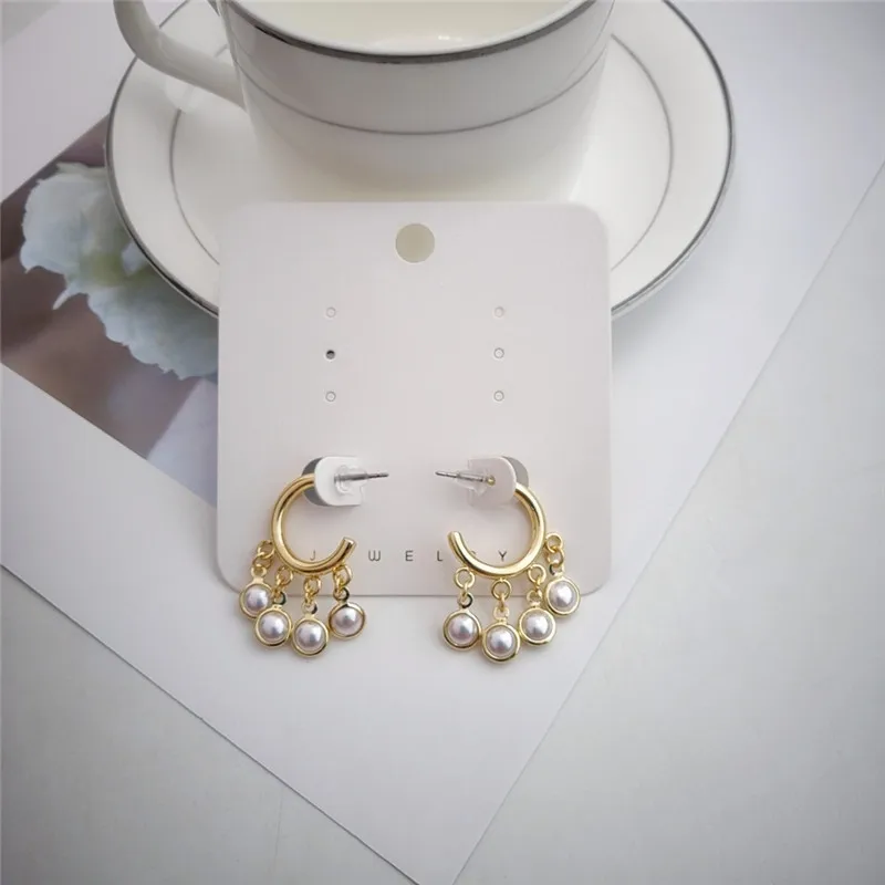 2020 Новые поступления золотые серьги Модные ювелирные изделия Свадебные вечерние