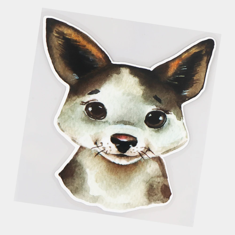 

JuYouHui Exterior Accessories Decal Cute Painted Dog Cartoon Car Sticker Funny Decoration Body Decals