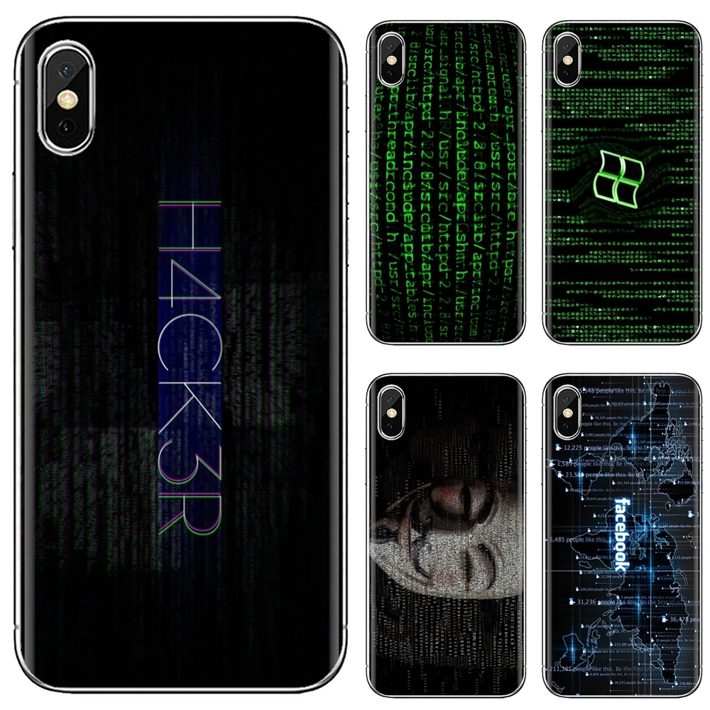 Любящий силиконовый чехол для телефона хакер компьютерный код Samsung Galaxy J1 J2 J3 J4 J5 J6