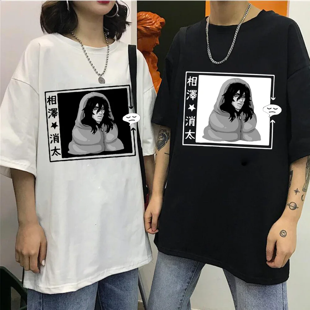 

Japanese Anime Funny Shota Aizawa T-Shirt Men Unisex Anime Cartoon Design Men Tee Shirt Homme Summer Tops Short Sleeve