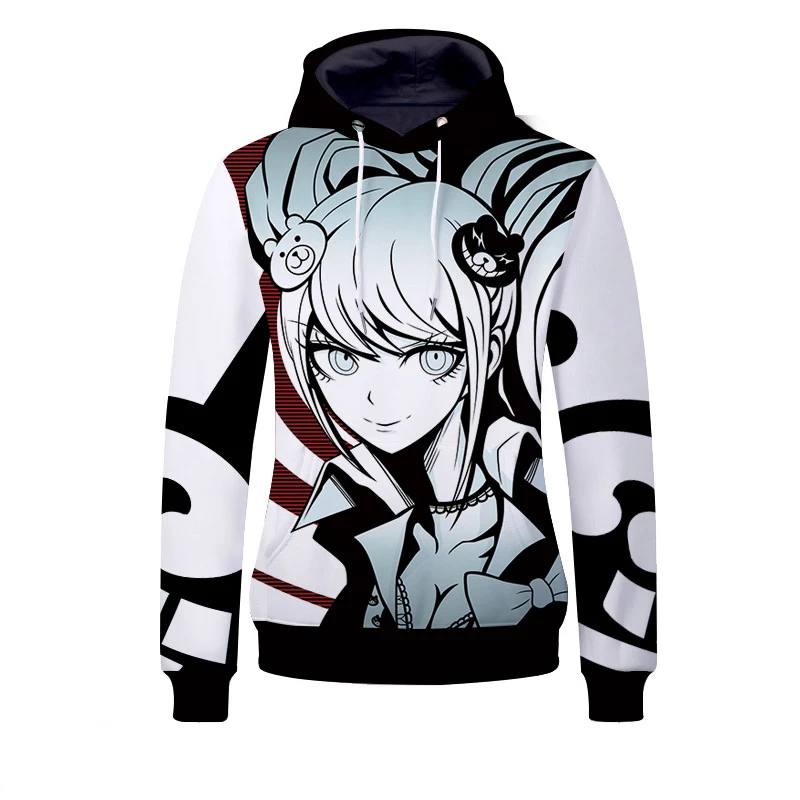 Худи для косплея Danganronpa: Trigger Happy Havoc Женская толстовка с рисунком 3D | Мужская