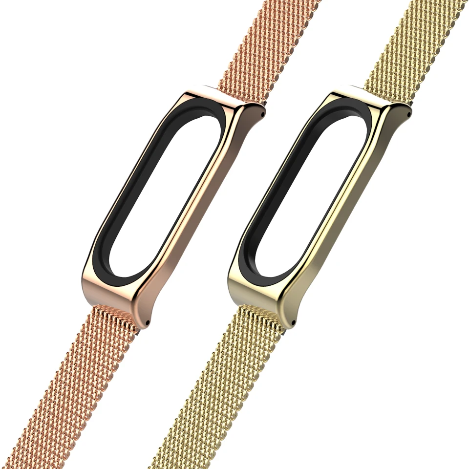 Металлический ремешок Mijobs Correa Xiaomi Mi Band 4 Миланский из нержавеющей стали для 3