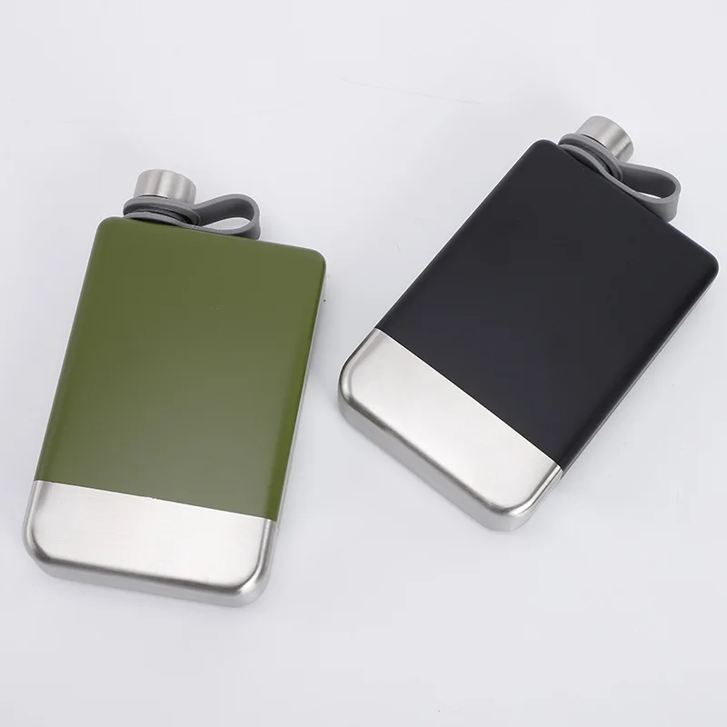 

Portable Small Outdoor Whisky Hip Flask Stainless Steel Hip Flask Home Sealed Jar Decantador De Vino Drinkware BK50JH