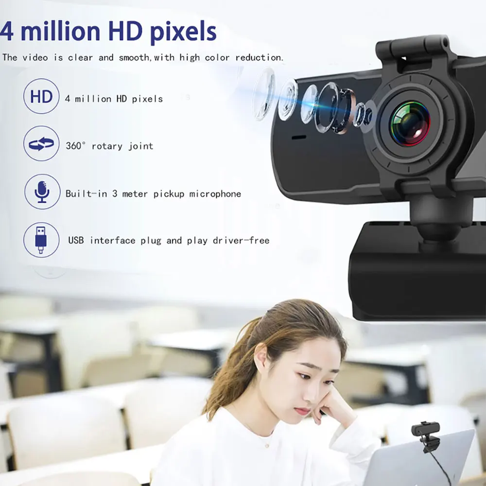 TISHRIC Pc-c5 2K камера 1080P Веб-камера Веб Камера С микрофоном Usb веб-Камера для