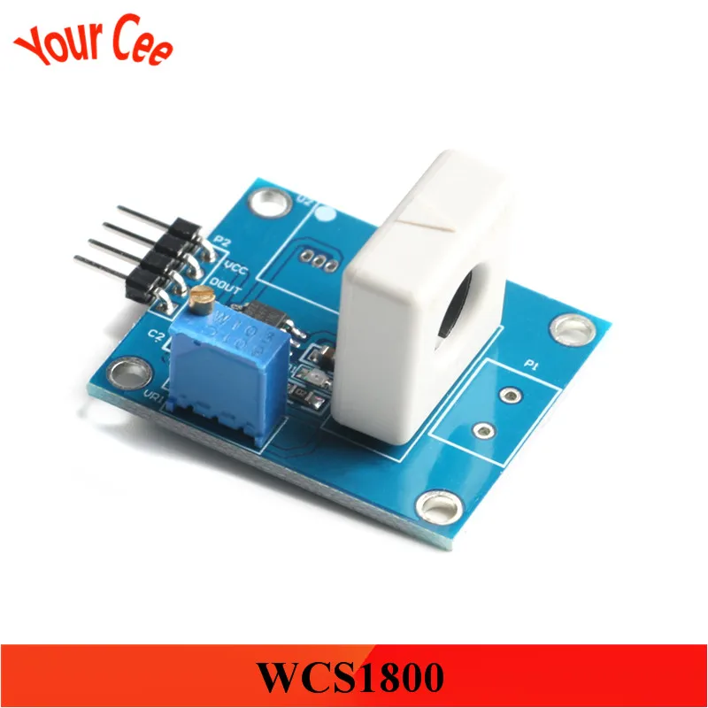 WCS1800 модуль датчика Холла Датчик обнаружения 35A короткого замыкания защита от