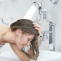 zhangji short handle spa shower head high pressure water saving for bathroom hair salon faucet external portable water filter