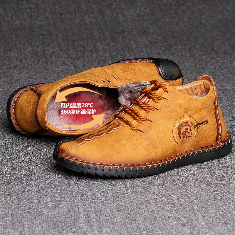 2019 Мужская обувь из телячьей замши Ботильоны мужские повседневные сапоги